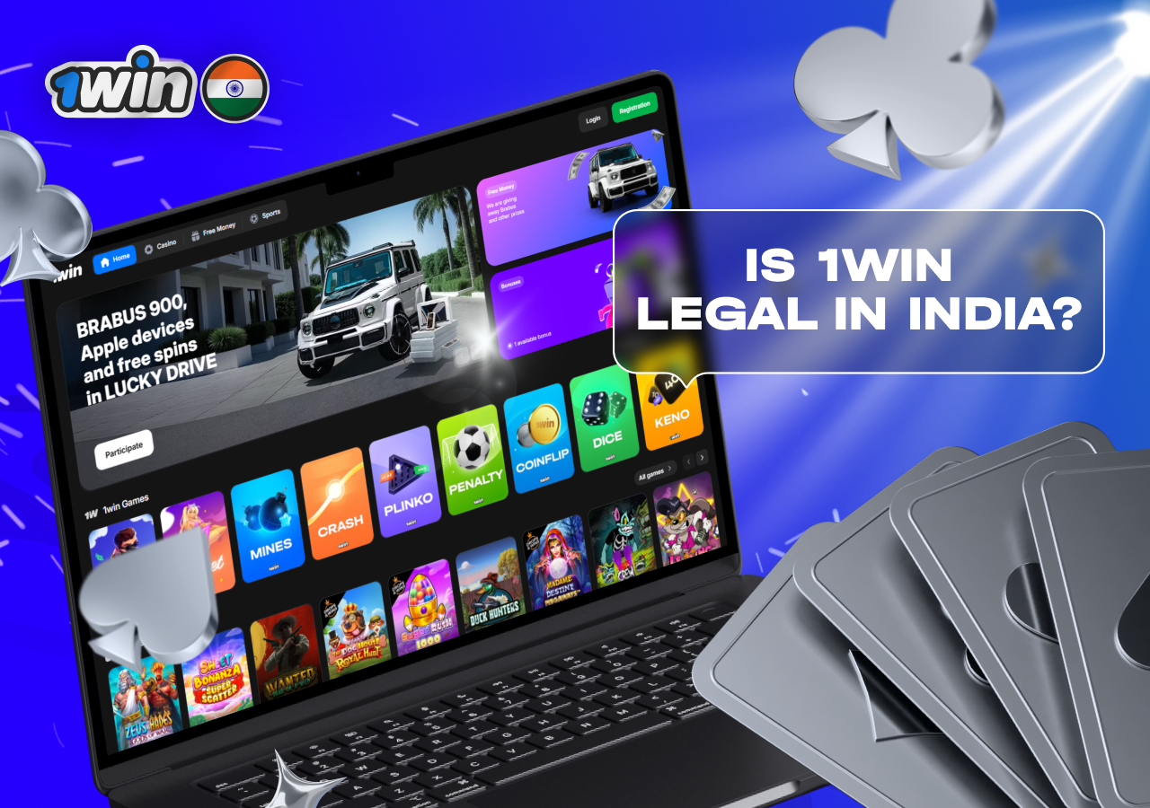 1win legal status in India